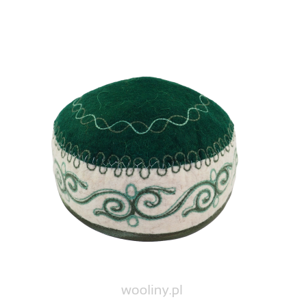 Czapka filcowa wełniana z haftem (54,55,56,57cm)
