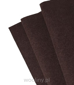 Filc wełniany 70% dekoracyjny 2mm MELANŻ CIEMNO BRĄZOWY