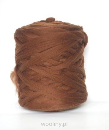 Wełna czesankowa polska CIEMNY CAMEL #21