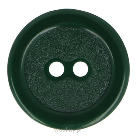 Guziki dwudziurkowe plastykowe 20 mm CIEMNY ZIELONY