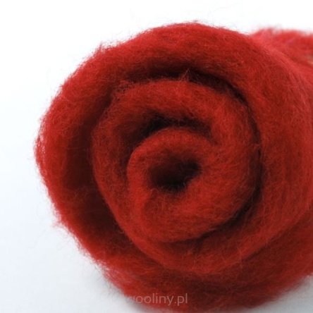 Wełna merynos w błamie do filcowania WINO