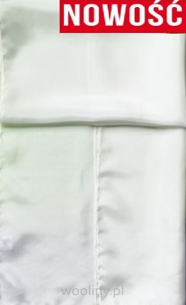 Jedwabny szal 130x35cm Pongee 8 Biały Naturalny