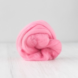 Wełna czesankowa merynos australijski 19mic RÓŻ PUDROWY