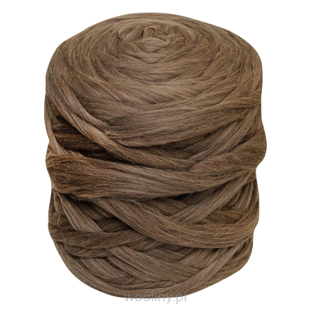 Wełna czesankowa 4,5kg MELANŻ BRĄZOWO-ŻÓŁTY #50