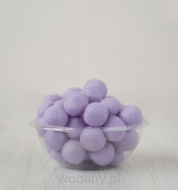 Kulka filcowa 2-2,5cm LAWENDA z wełny merynosów