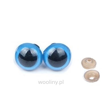 Bezpieczne oczka 10mm Niebieskie maskotek Amigurumi