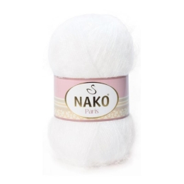 Włóczka NAKO PARIS 100g BIAŁY 208