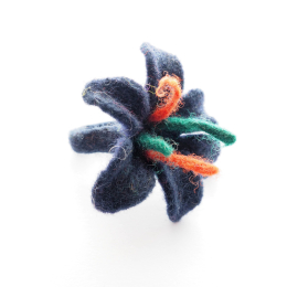 Pierścionek z wełny wzór 21