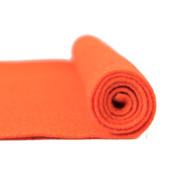 Filc wełniany 2mm POMARAŃCZOWY 30x30cm dekoracyjny