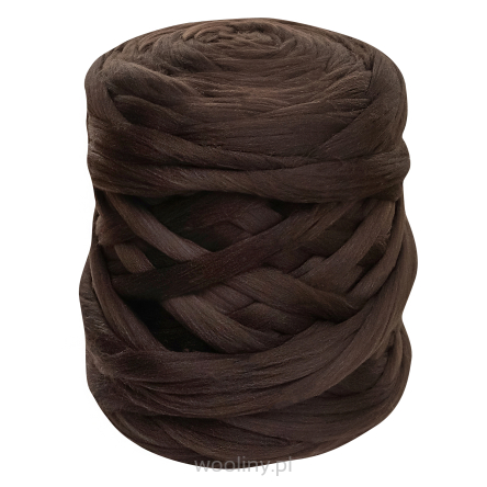 Wełna czesankowa BRĄZ #23 do filcowania i wyplatania koców