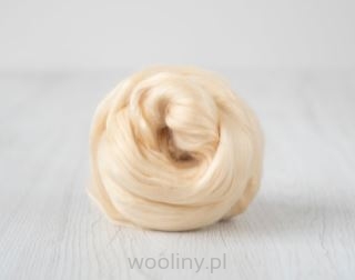 Czesanka Soi do filcowania BIAŁY NATURALNY