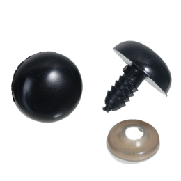 Bezpieczne oczy oczka CZARNE do maskotek 20mm