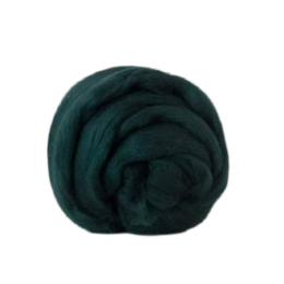 Wełna czesankowa 19mic ZIELEŃ BUTELKOWA merynos australijski 