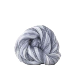 Wełna czesankowa 19mic MELANŻ SZARY merynos australijski