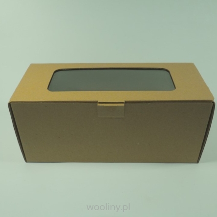 Eko pudełko opakowanie kraft Okienko 240x100x100mm