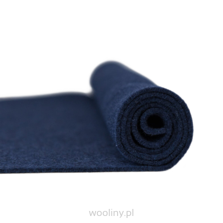 Filc wełniany 3mm Melanż GRANATOWY 30x30cm dekoracyjny