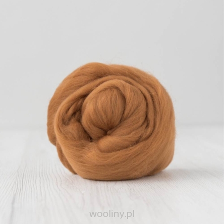 Wełna czesankowa merynosów australijskich 19mic CYNAMON