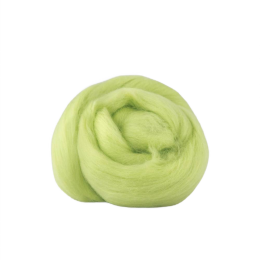 Wełna czesankowa 19mic JASNY ZIELONY merynos australijski 