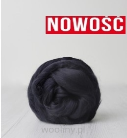 Czesanka wiskozy do filcowana GRAFITOWY