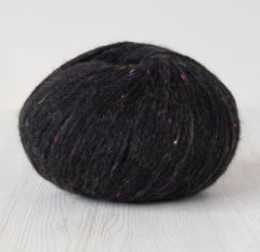 Włoczka CYRCUS alpaka z merynosem MELANŻ CZARNY 100g