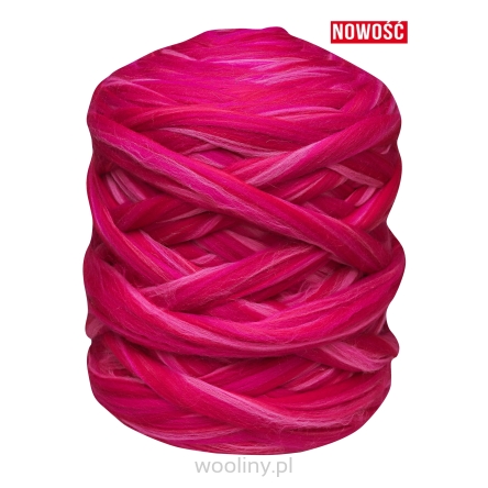 Wełna czesankowa polska WALENTYNKA #130 filcowanie