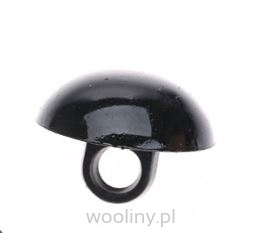 Czarne oczka guziki grzybki przyszywane 20mm do maskotek