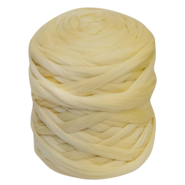 Wełna czesankowa BRUDNY ŻÓŁTY #4 do filcowania i wyplatania koców