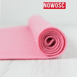 Filc wełniany 2mm RÓŻ PUDROWY 30x30cm dekoracyjny