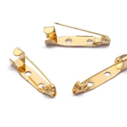 Baza do broszek w kolorze złotym 20x5 mm