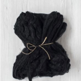 Jedwabne chusteczki 25x25cm silklaps CZARNY