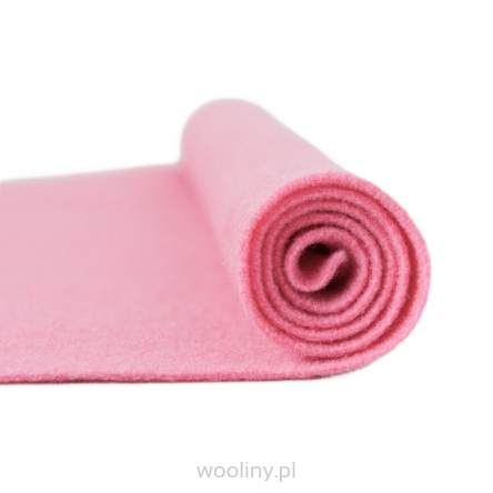 Filc wełniany 2mm PUDROWY RÓŻ 30x30cm dekoracyjny