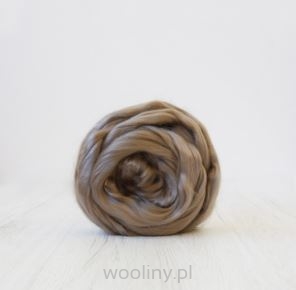 Czesanka Tencel Lyocell CIEMNY BEŻ włókien roślinnych