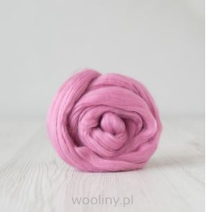 Czesanka bawełniana do filcowania CYKLAMEN