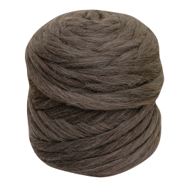 Wełna czesankowa do wyplatania koców 4,5kg NATURALNY BRĄZ #56