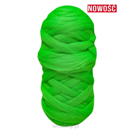 Wełna czesankowa ULTRA ZIELONY #144 wałek 2 kg do filcowania