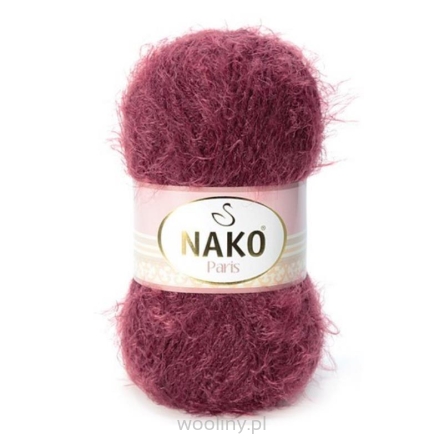 Włóczka NAKO PARIS 100g 11273 BORDOWY