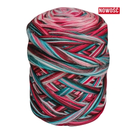 Wełna czesankowa polska RAJSKI OGRÓD #107 wałek 4,5 kg