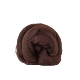 Wełna czesankowa 19mic CZEKOLADOWY merynos australijski 