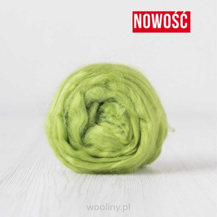 Czesanka wiskozy do filcowana JASNY ZIELONY