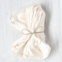 Jedwabne chusteczki 25x25cm silklaps BIAŁE