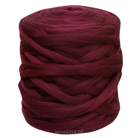 Wełna czesankowa do wyplatania koców 4,5kg BORDOWY #9