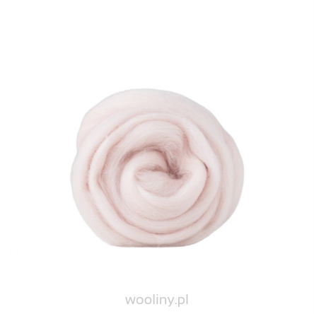 Wełna czesankowa 19mic BLADY RÓZ merynos australijski 
