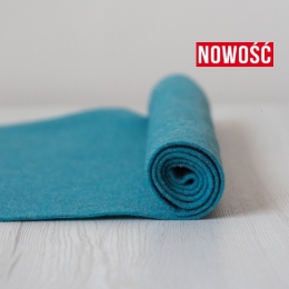 Filc wełniany 3mm TURKUSOWY 30x30cm dekoracyjny