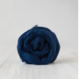 Czesanka bawełniana GRANATOWA do filcowania