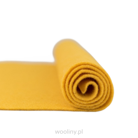 Filc wełniany 2mm ŻÓŁTY 30x30cm dekoracyjny