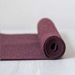 Filc wełniany 3mm dekoracyjny MELANŻ BORDOWY