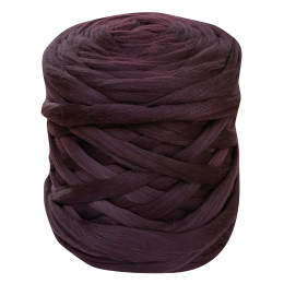 Wełna czesankowa BAKŁAŻAN #10 do filcowania i wyplatania koców