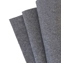 Filc wełniany 70% dekoracyjny 2mm MELANŻ SZARY