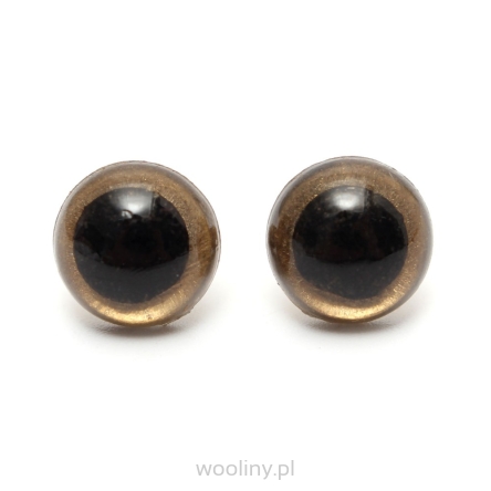 Bezpieczne oczka Złote 12mm maskotek Amigurumi