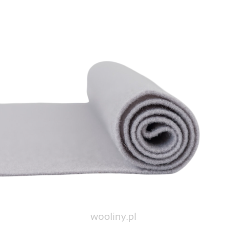Filc wełniany 2mm JASNY SZARY 30x30cm dekoracyjny